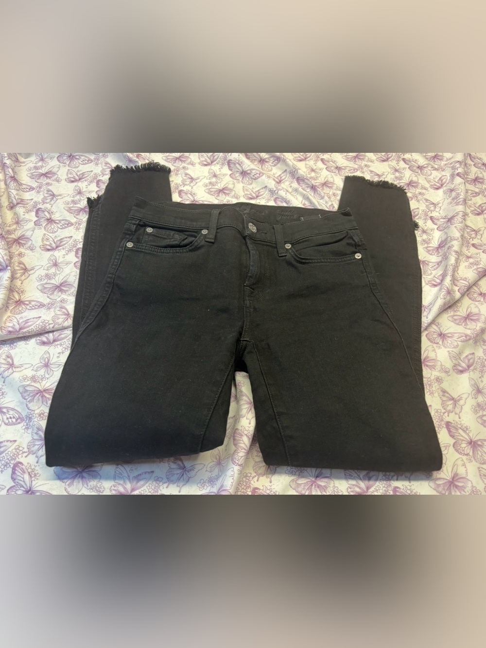 ⚛️7 For All Mankind Black Skinny Jeans